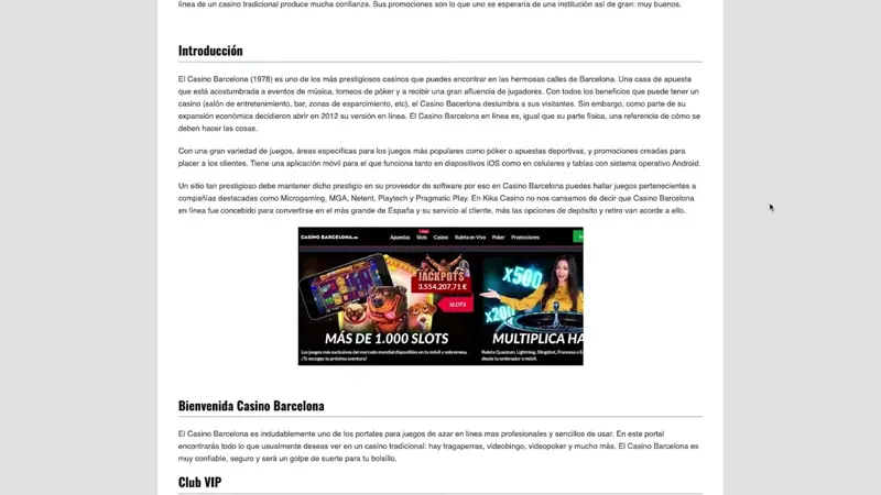 Casino Barcelona · biescu